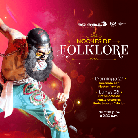 Fiestas Patrias en Brisas del Titicaca – Serenata y Gran Noche de Folklore
