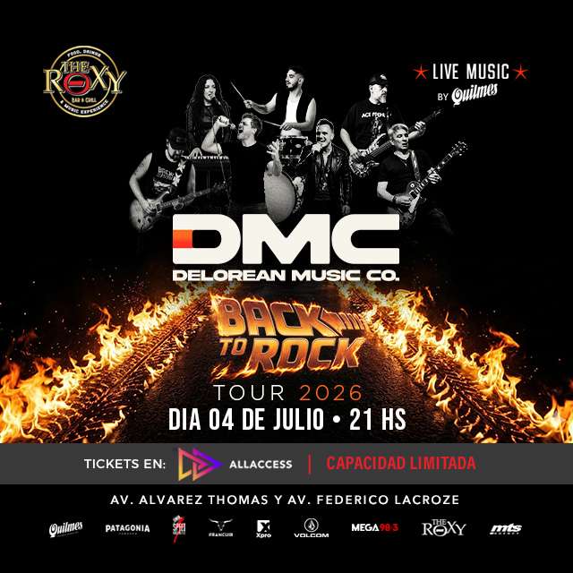 DMC - BACK TO ROCK TOUR 2026 en The Roxy Bar & Grill
