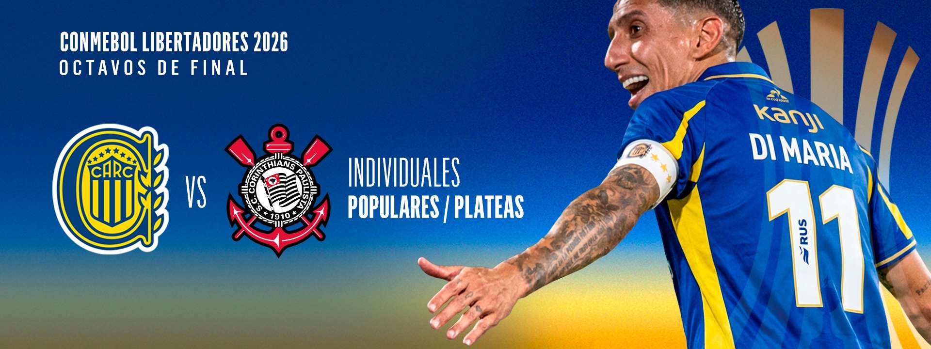 Rosario Central (ARG) vs. Corinthians (BRA) - 8vos. de Final - Copa Libertadores 2026