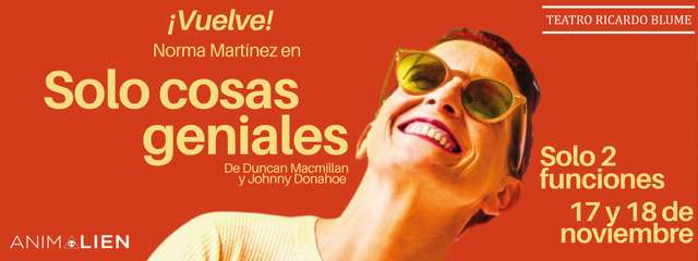 "Solo Cosas Geniales" de Duncan Macmillan y Johnny Donahoe