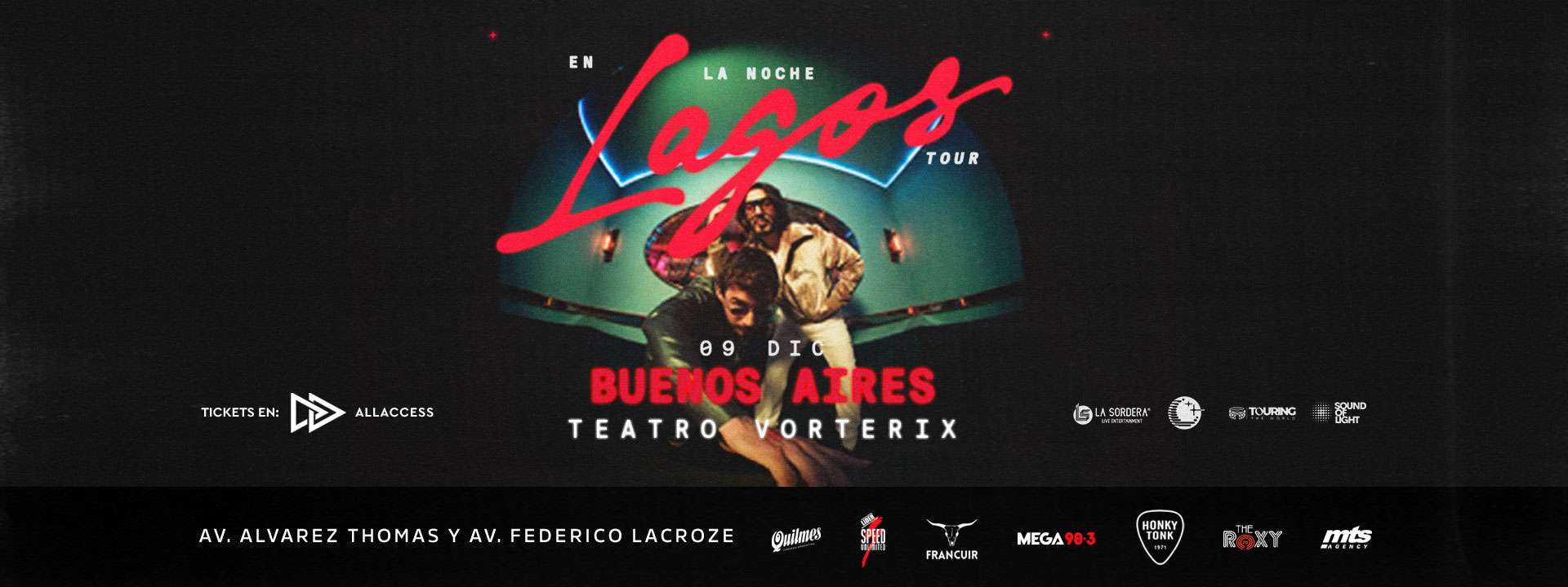 LAGOS – BUENOS AIRES – TOUR 2026