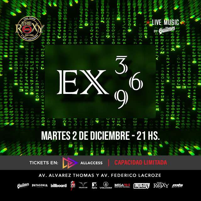 EX369 EN VIVO en The Roxy Bar & Grill