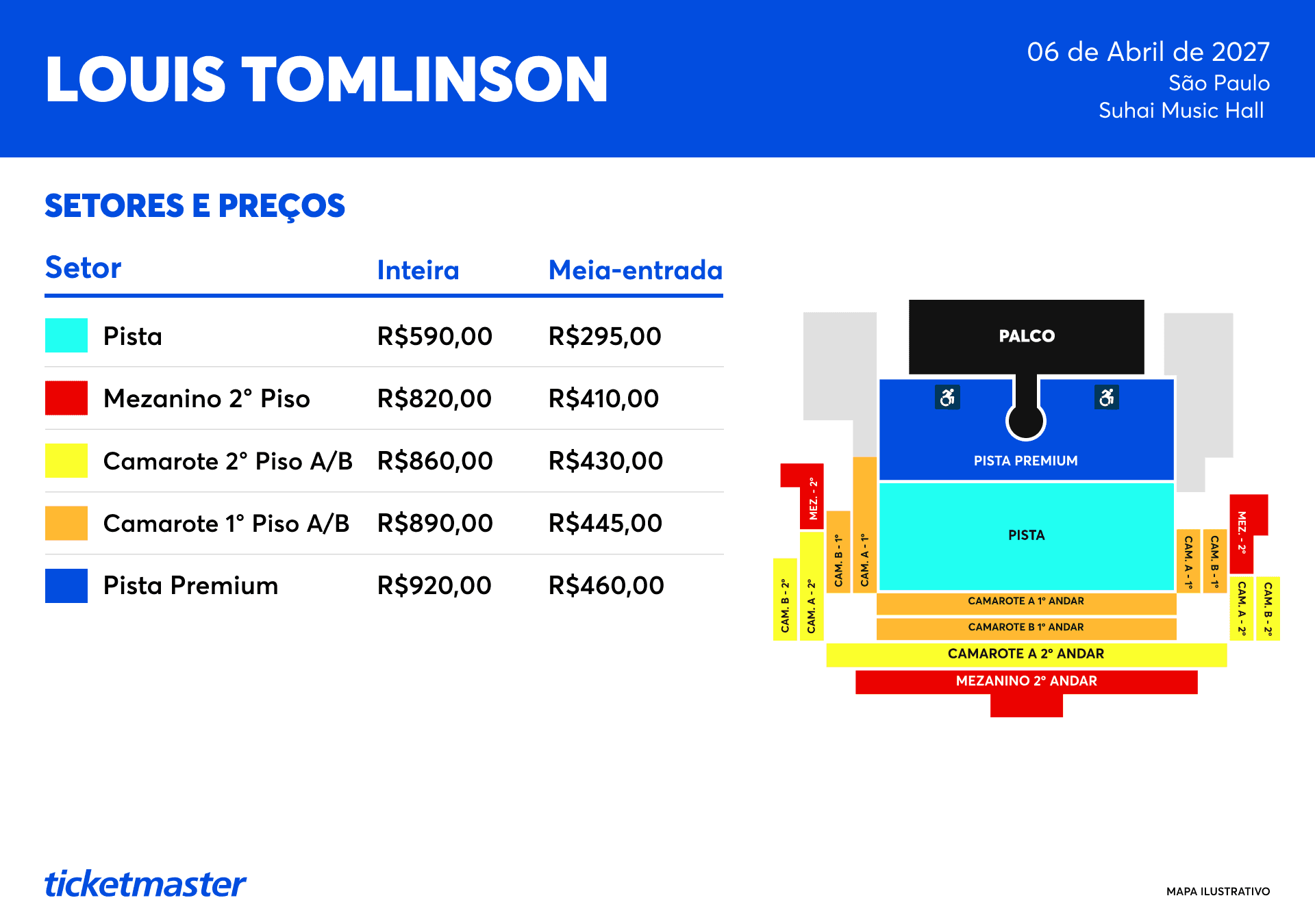 Mapa do evento