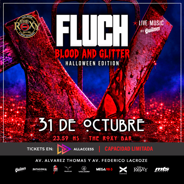 Flyer de FLUCH "BLOOD and GLITER" HALLOWEEN EDITION