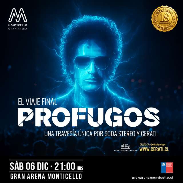 Profugos - El Viaje Final Soda & Cerati en Gran Arena Monticello