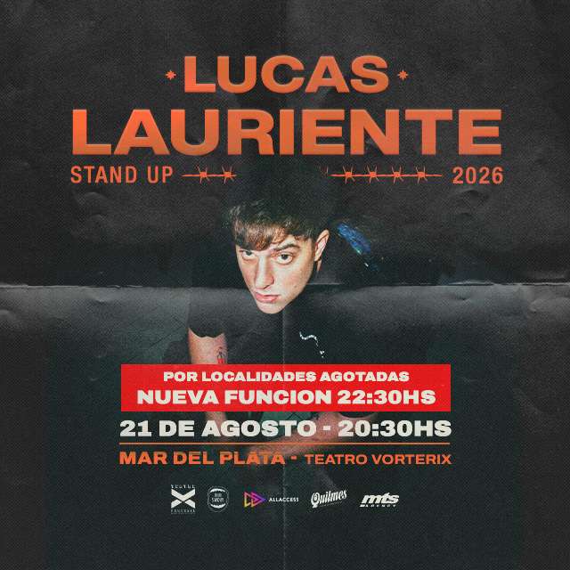 LUCAS LAURIENTE STAND UP - 21 de Agosto