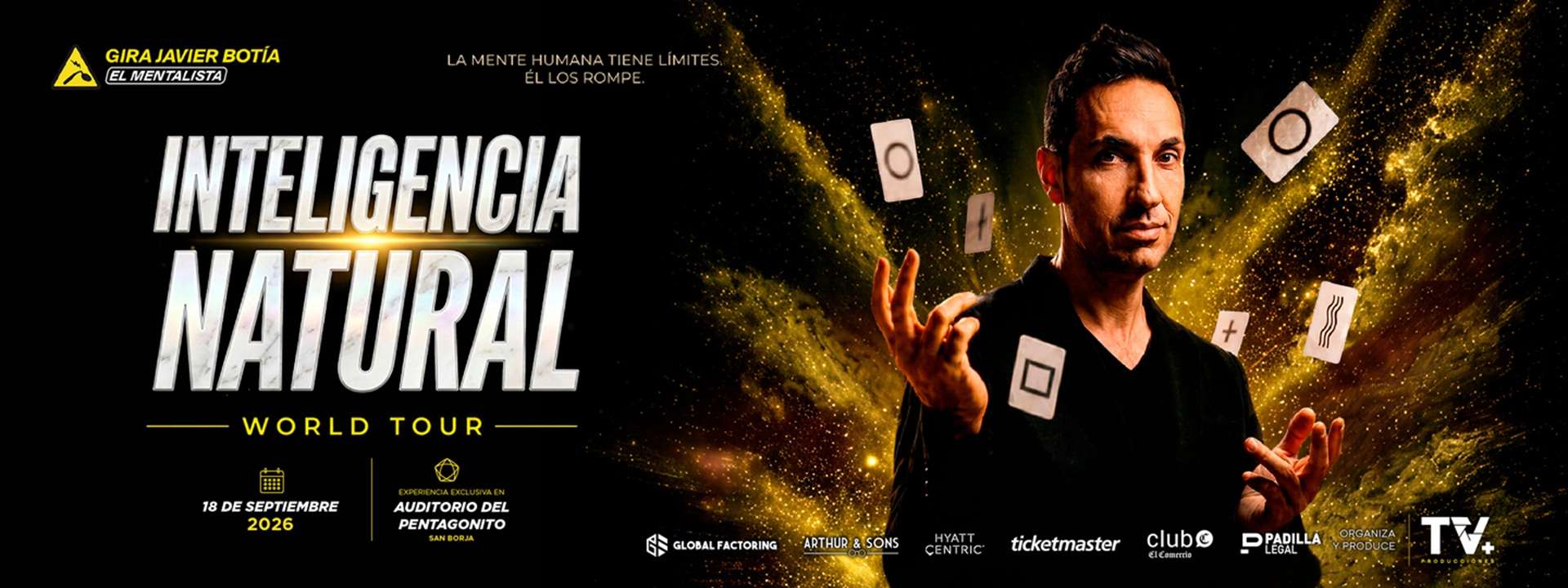 Gira Javier Botía El Mentalista Inteligencia Natural World Tour