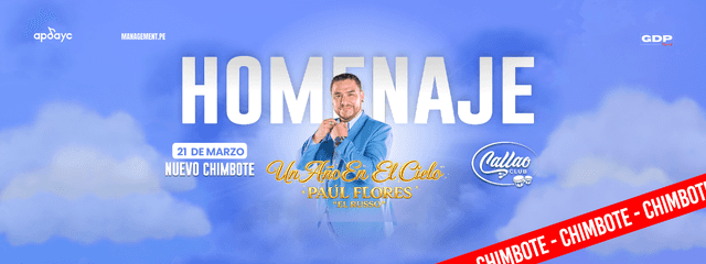 Homenaje a Paul Flores "El Russo" Un Año en el Cielo (Chimbote)