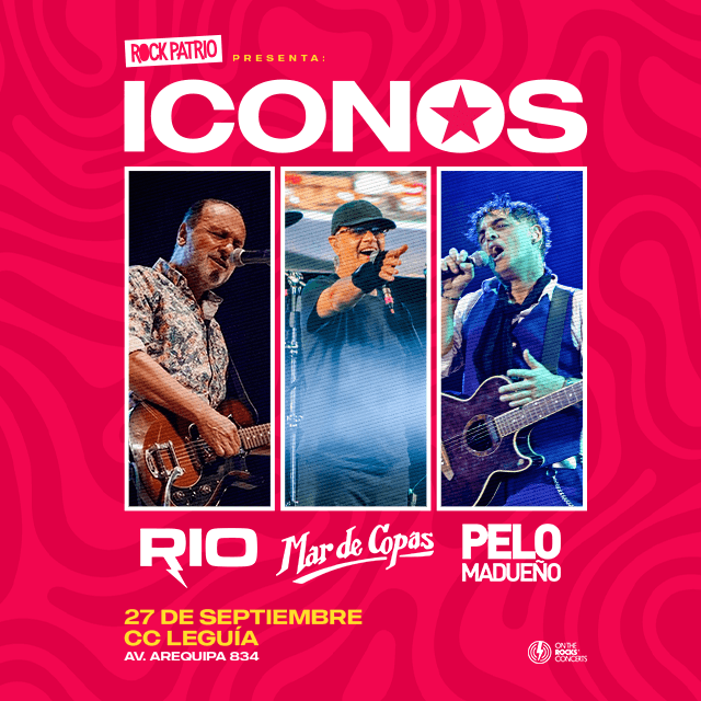 ÍCONOS: Mar de Copas, Río y Pelo Madueño en concierto