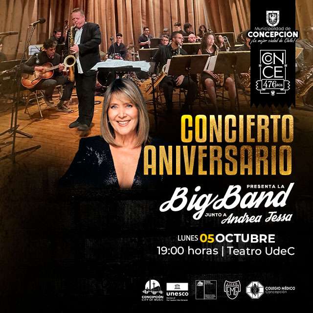 Afiche de Concierto Aniversario Municipalidad de Concepción