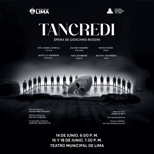 Ópera Tancredi - Miércoles 17 de Junio - 7:30 pm