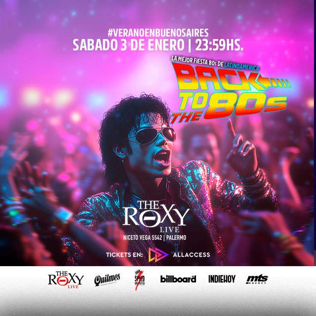 FIESTA BACK TO THE 80s en The Roxy Live