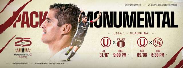 Pack Monumental (Atlético Grau Fecha 3 + SBA Fecha 5)