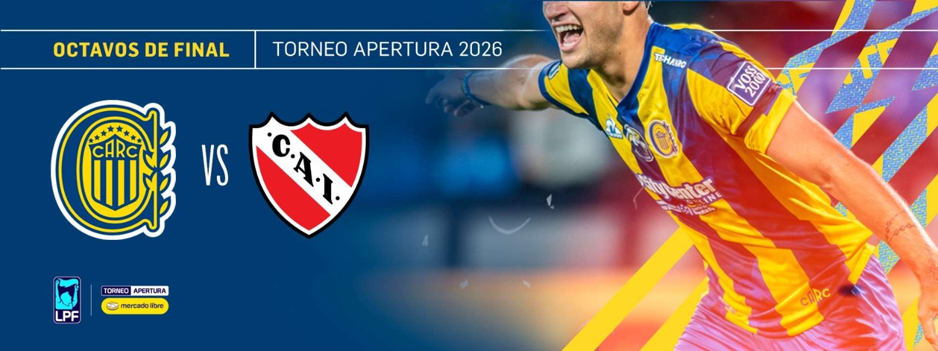 Rosario Central vs. Independiente - Torneo Mercado Libre Apertura 2026 - 8vos. de Final