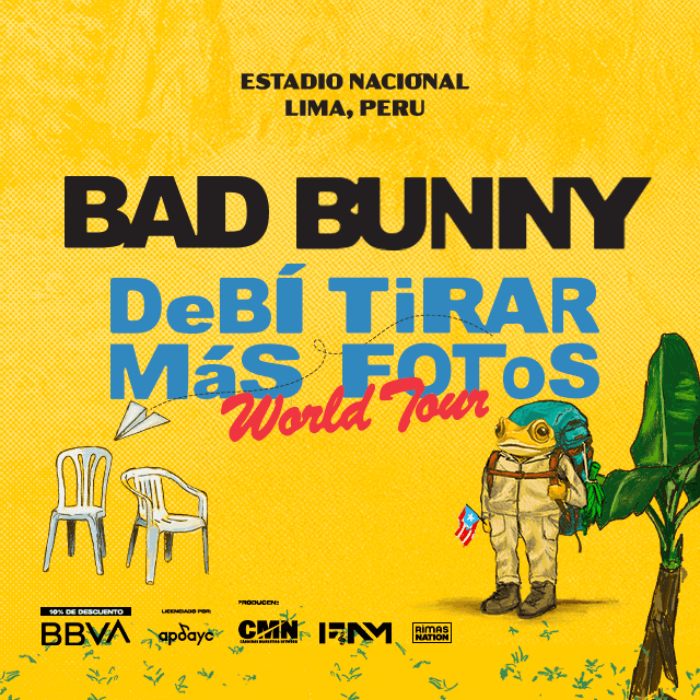 Bad Bunny - DeBí TiRaR MáS FOtoS World Tour 2026 en Estadio Nacional -Lima - Peru