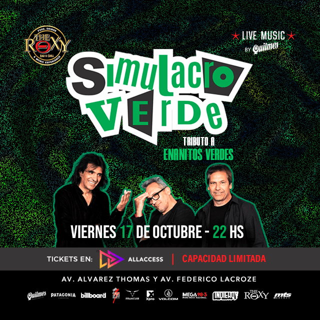 SIMULACRO VERDE – TRIBUTO A LOS ENANITOS VERDES - 17 de Octubre