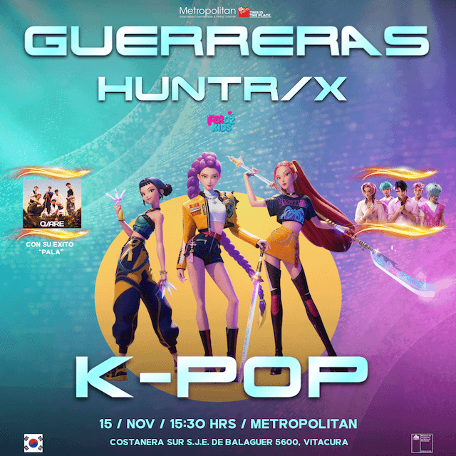 Guerreras Huntr/x en Metropolitan Santiago