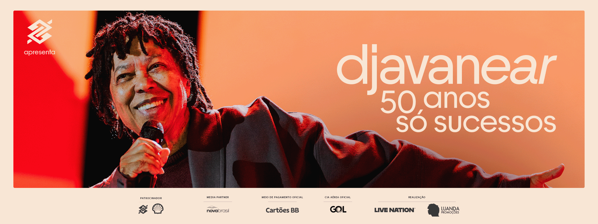 Djavan - Maceió - 05/12/2026 - Venda Geral