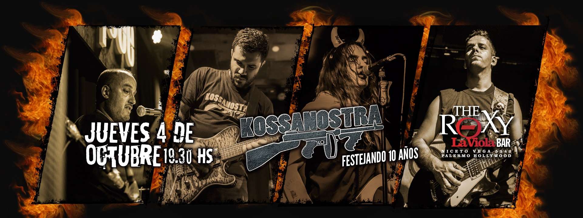 KOSSA NOSTRA FESTEJANDO SUS 10 AÑOS	JUNTO A: NEWEN - ARITO ROCK