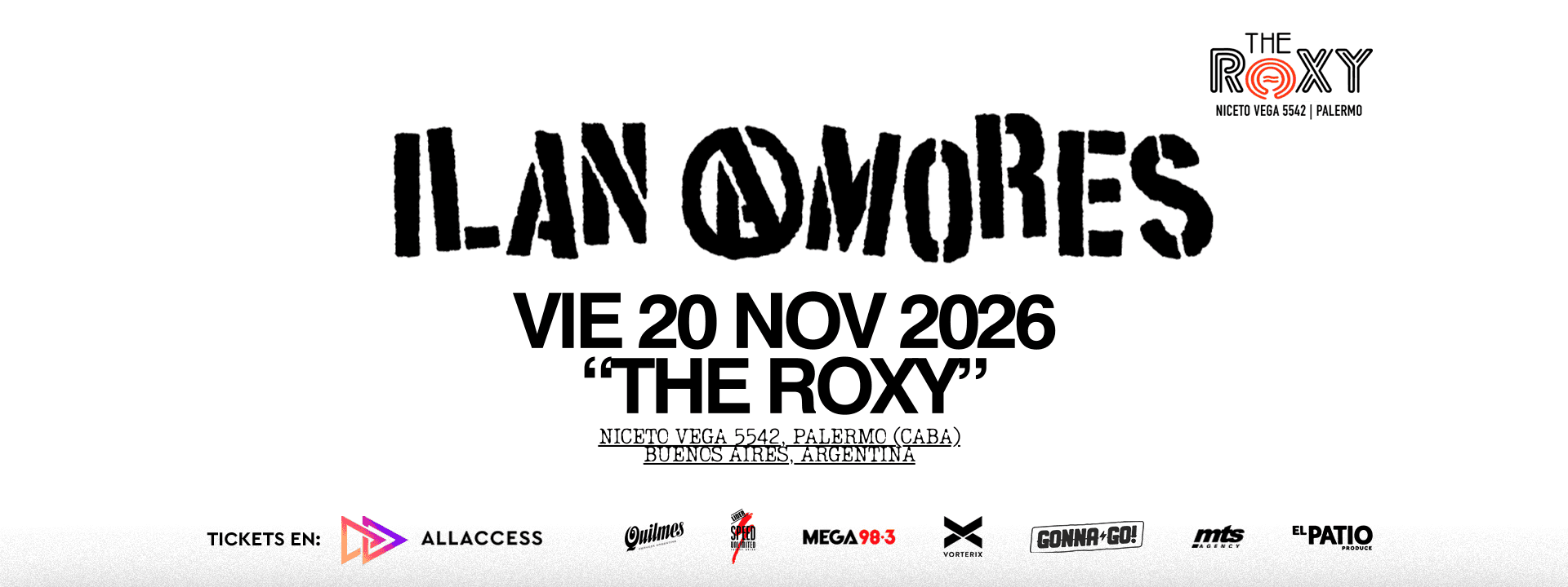 ILAN AMORES DESPIDE EL AÑO EN EL ROXY
