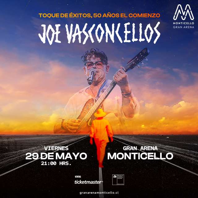 Joe Vasconcellos - Toque de Éxitos, 50 años el comienzo en Gran Arena Monticello
