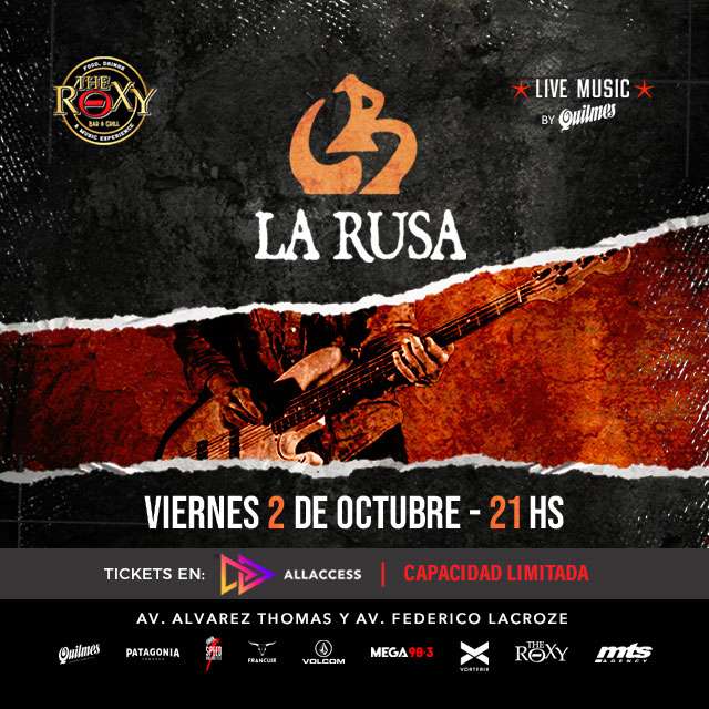 LA RUSA en The Roxy Bar & Grill