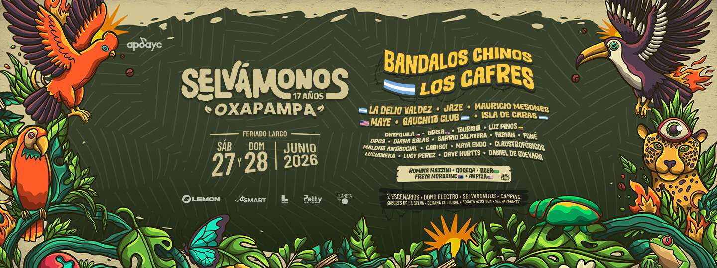 Banner Festival Selvamonos Oxapampa 2026