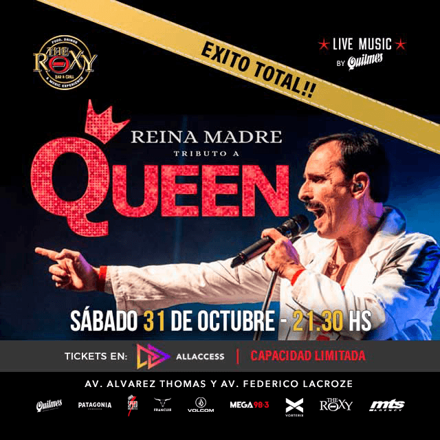 REINA MADRE - TRIBUTO A QUEEN en The Roxy Bar & Grill