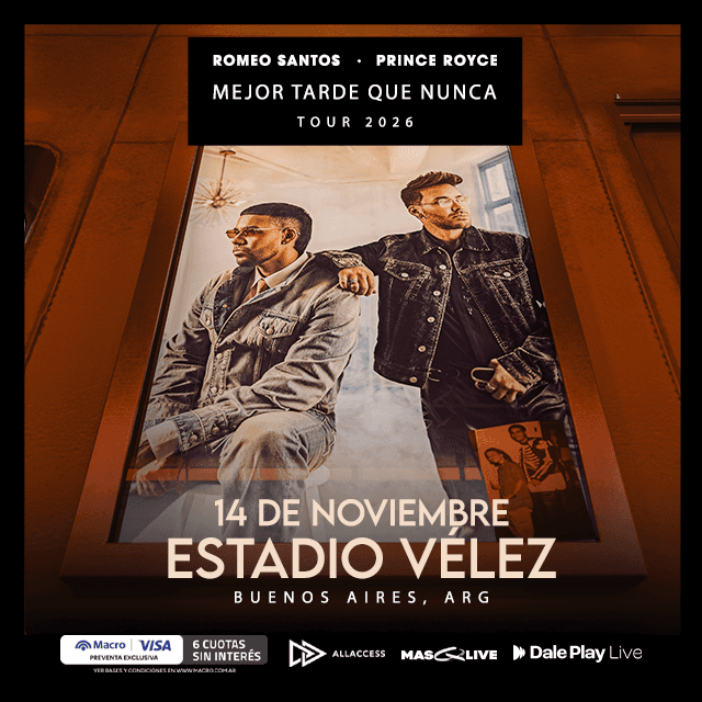 ROMEO SANTOS & PRINCE ROYCE en Estadio Vélez Sarsfield