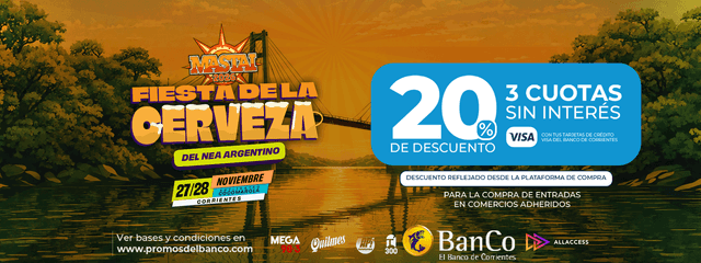 20% DTO BANCO DE CORRIENTES