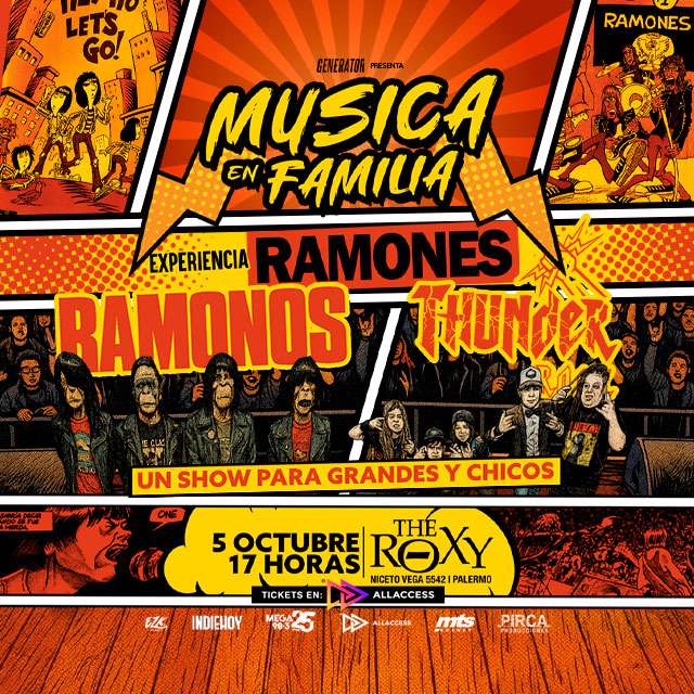MÚSICA EN FAMILIA - EXPERIENCIA RAMONES en The Roxy Live