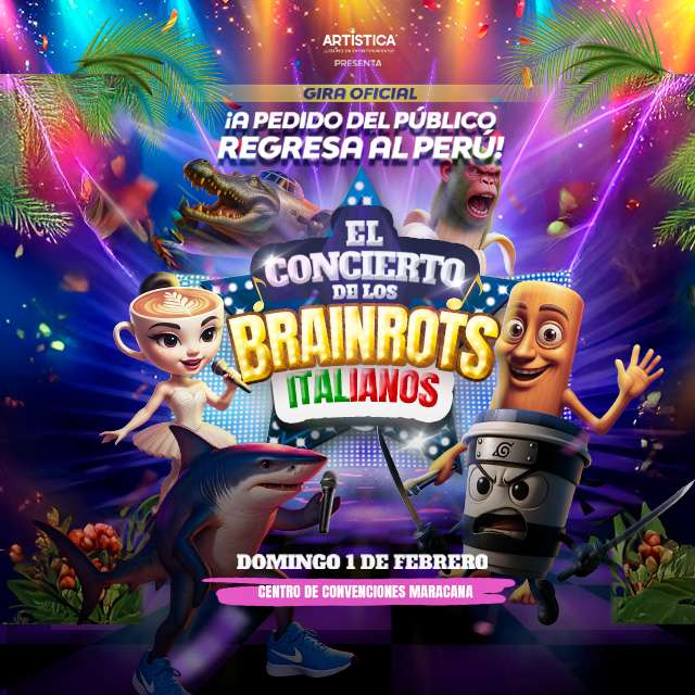 El Concierto Oficial de Los Brainrots Italianos - World Tour 2026