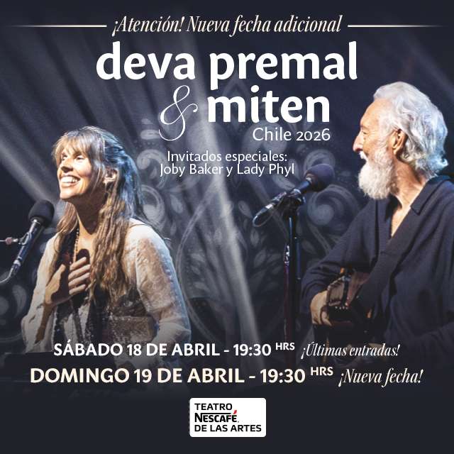 Deva Premal y Miten - 18 y 19 de Abril 2026