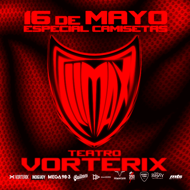 FIESTA CLIMAX - EDICIÓN CAMISETAS en Teatro Vorterix