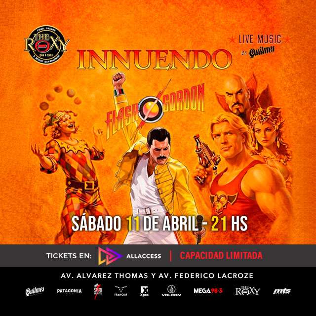 INNUENDO - FLASH GORDON - EL RETORNO en The Roxy Bar & Grill