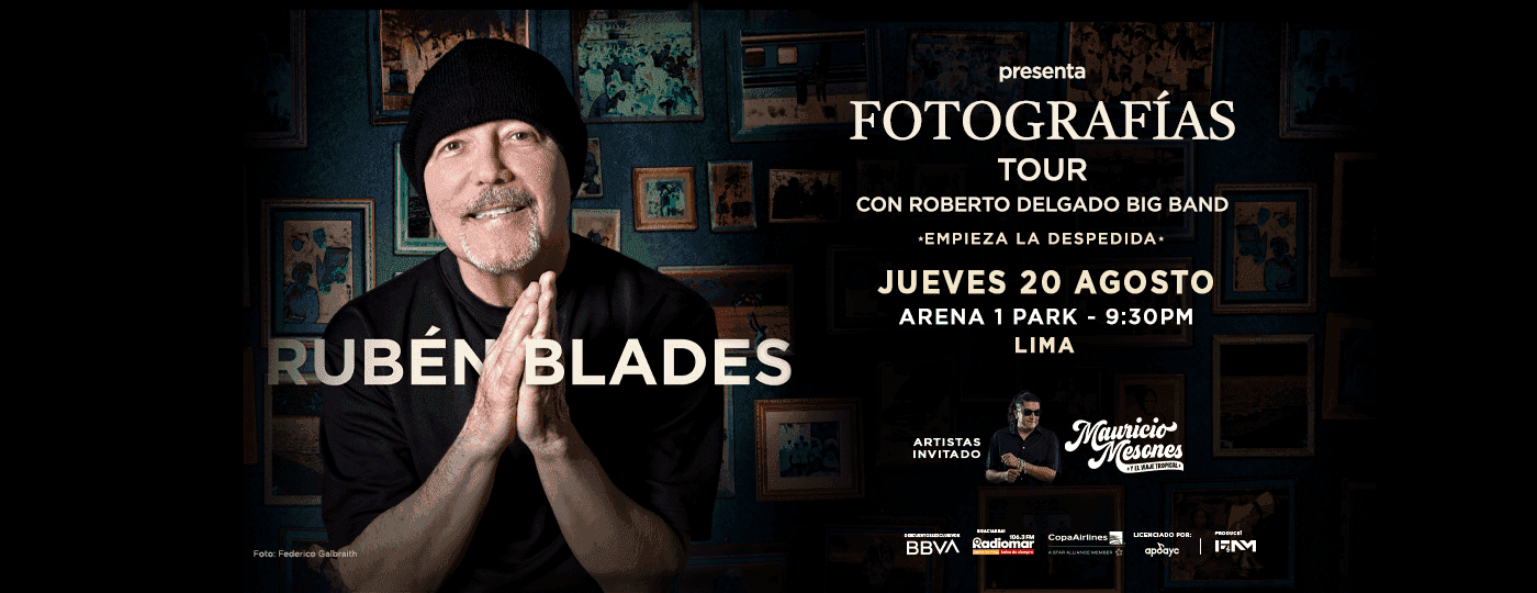 Banner Rubén Blades Fotografías Tour