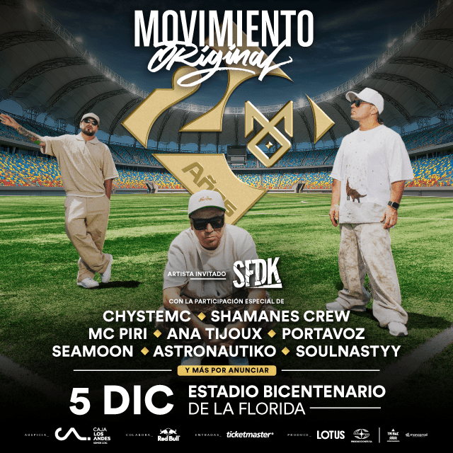 Movimiento Original - 20 Años en Estadio Bicentenario La Florida
