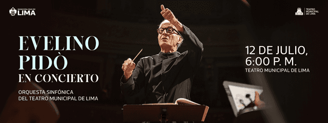 Concierto Evelino Pido con Orquesta Teatro Municipal