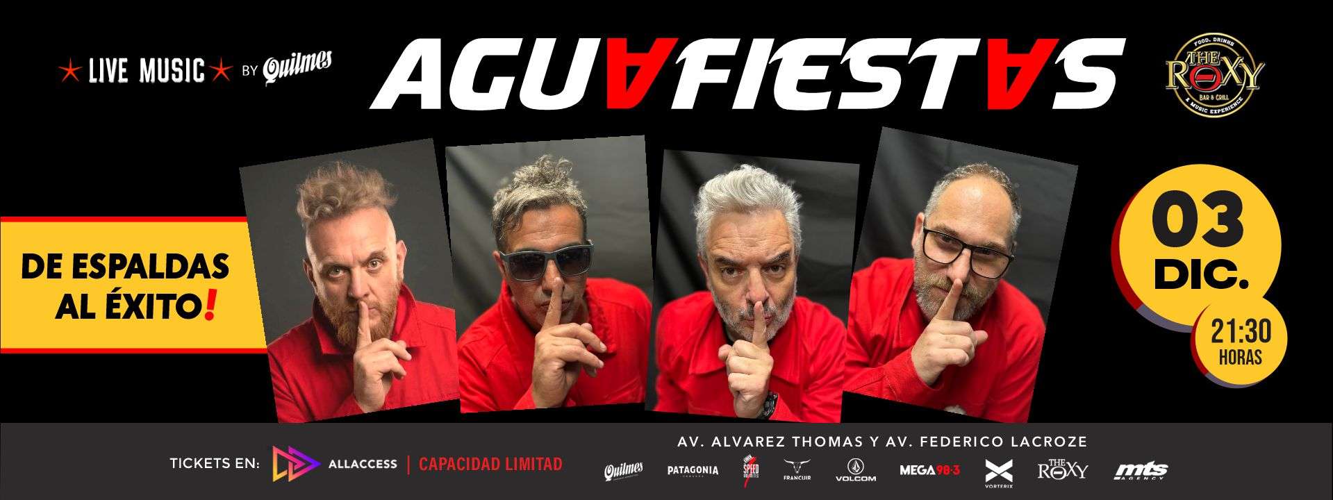 AGUAFIESTAS “DE ESPALDAS AL ÉXITO”