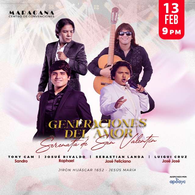 Generaciones del Amor en El Maracana en Centro de Convenciones Maracana