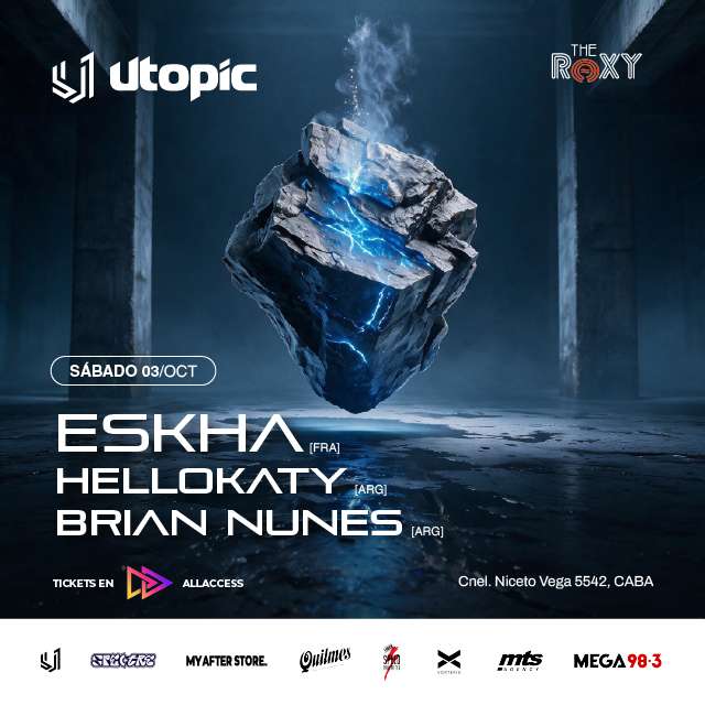 FIESTA UTOPIC - ESKHA (francia) @ The Roxy Live - 3 de Octubre 2026