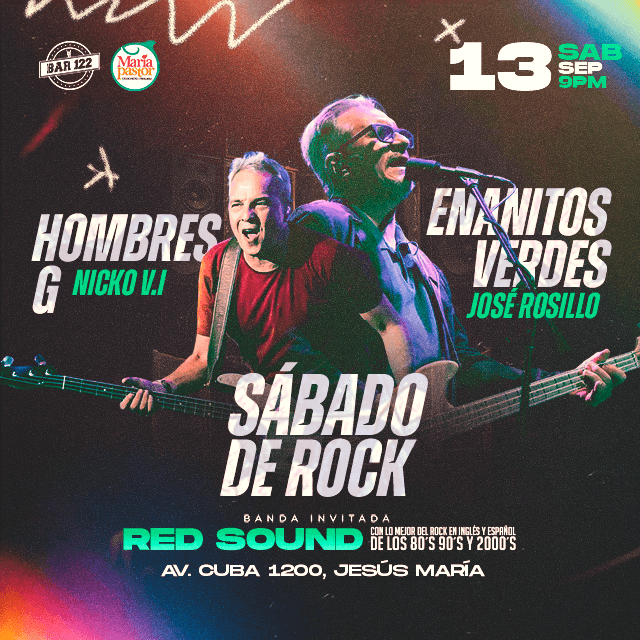 Enanitos Verdes y Hombres G Tributo en vivo Imperdible en BAR 122