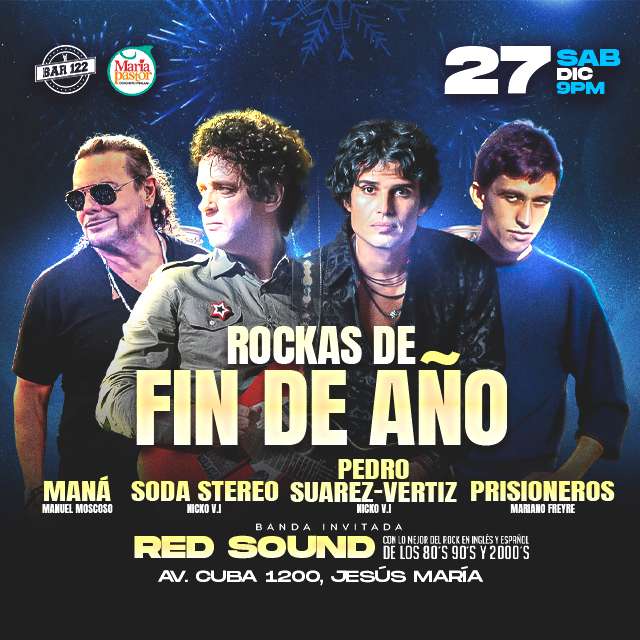 Rockas de Fin de Año en BAR 122