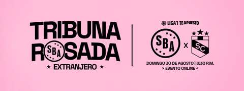 Tribuna Rosada Extranjero SBA vs SC