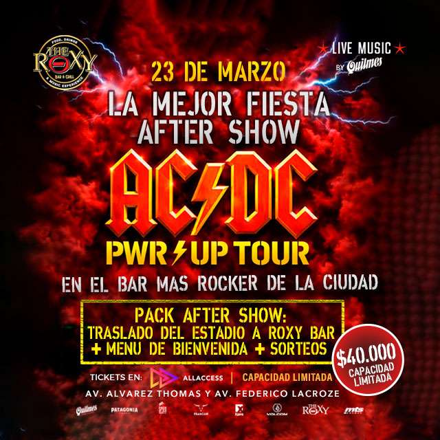 AC/DC - AFTER SHOW - 23 de Marzo