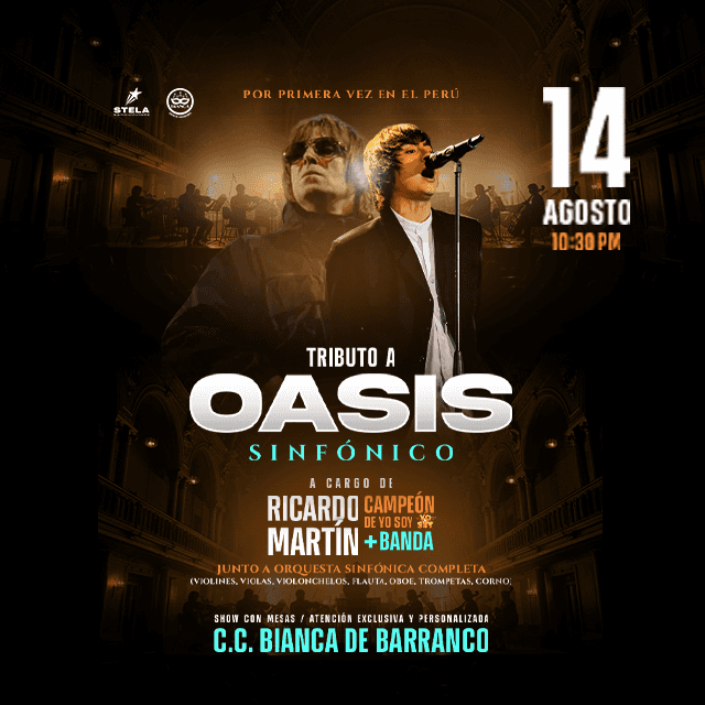 Tributo a OASIS - Sinfónico en Centro de Convenciones Bianca