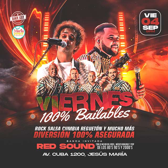 Viernes Bailables - 04 de Setiembre