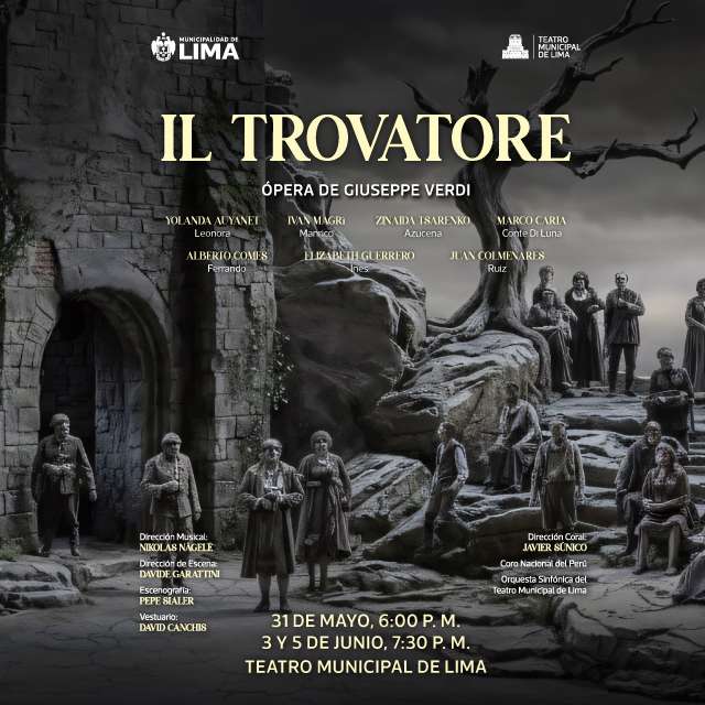 Ópera Il Trovatore en Teatro Municipal de Lima