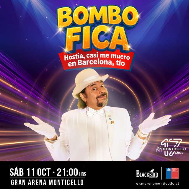 Bombo Fica en Gran Arena Monticello