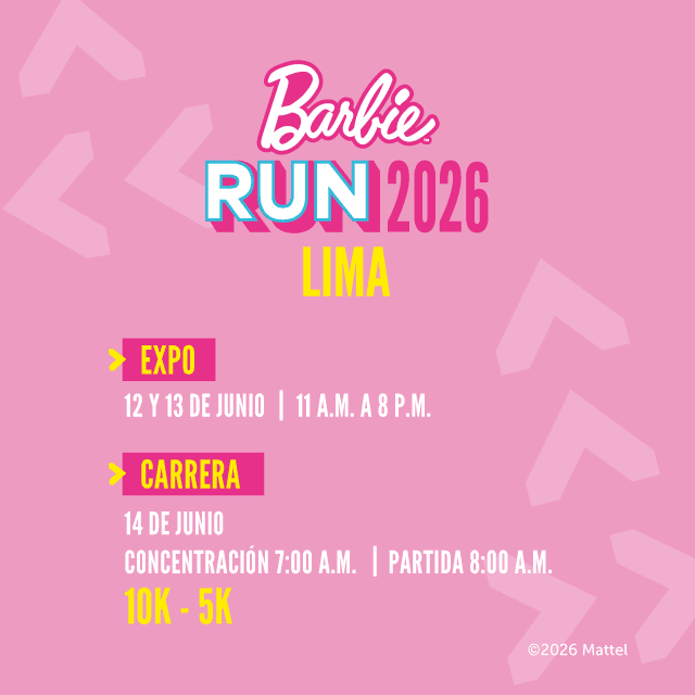 Barbie Run 2026 - Lima en Explanada los Proceres